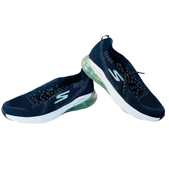 Skechers Go Run Air Blue Lace Up Skech-Air Athletic Sneakers. 10. - Picture 3 of 9